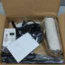 EDISHINE Modern Floor Lamps for Living Room, 64.7" Minimalist Standing Lamp with 3 Color Temperatures Bulb & Adjustable Linen Shade, Foot Pedal Switch, Arc Tall Lamp for Bedroom Office, Black