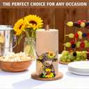 Highland Cow Paper Towel Holder - Highland Cow Decor for Kitchen Farmhouse Bathroom Countertop - Gifts for Women Mom Grandma - 3D Cute Stuff Decorative Accessories