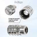 Pressure Washer Quick Connect Kit, M22-14mm to 3/8" Male Female Quick Disconnect Kit for Power Washer, 3/4 Inch Hose Fittings Adapter Set, Stainless Steel, 9 Set