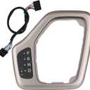 Transmission Shifter Bezel with Wire Harness 5YD27LS5AA 68413957AA 601-401 Tan for Gear Shift Compatible with 2014-2018 Jeep Cherokee Service Shifter Repair Accessories Parts