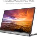 ASUS ZenScreen 15.6 1080P Portable USB Monitor (MB16AC) - Full HD (1920 x 1080), IPS, USB Type-C, Eye Care, Smart Case, External Screen for Laptop