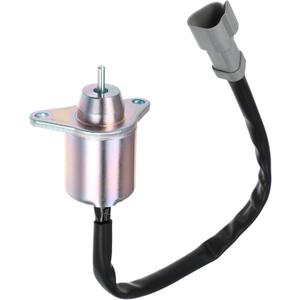 ACROPIX Fuel Shut Off Stop Solenoid Valve Replacement 42-100/41-9100 41-6383/1500-3076/1500-3024 Fit for Yanmar Engine - Pack of 1 Black