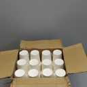 YEEHAW 8 oz Coffee Cups 500 Pack, Disposable paper cups 8 oz, White Hot Drinking Cups 