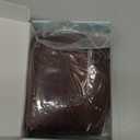 Burgundy Wig for Women Long Layered Wine Red Wigs with Bangs 16 Inches Dark Red Layered Wig with Curtain Bangs Natural Synthetic Wigs Straight Medium Length Hair Wigs for Girl Daily Party Use