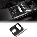 AIRSPEED Hard Carbon Fiber for Toyota GR86 Subaru BRZ 2021 2022 2023 2024 2025 Car Seat Heating Control Button Cover Center Console Interior Trim Accessories, Black, Manual Transmission