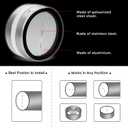 FRESH SPEED 4-Inch Backdraft Damper Shutter Inline Spring Loaded for Dryer Duct