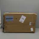 Aliseniors Upright Walker, Stand Up Rollator Walker with Seat, Foldable 4 Wheel Rolling Walker, Medical Aluminum Walkers for Seniors, Adjustable Padded Armrests, 8" Wheels, Supports 300lbs, Red