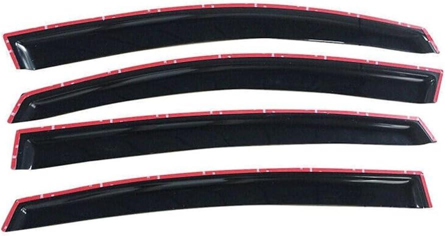 for Subaru for Crosstrek 2017 for Impreza 2012-2016 for XV Crosstrek 2013-2015 Window Visor Vent Sun Rain Deflector Guard 4pcs Set Acrylic Smoke/Tinted Slim Style