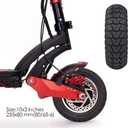 10x3 (80/65-6), 255x80, 10" Off-Road Honeycomb Tire, 10-inch Air Pocket Non-Pneumatic Solid Tire w/Slot 43mm Replacement for Zero 10X / VSETT, Kaabo Electric Scooter Tyre Wheel Parts (1)