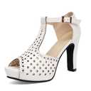 Getmorebeauty Women's High Heels Shoes Ankle Straps Dress Heeled Sandals, 39