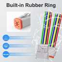 4Pack 8-Pin Waterproof DT Connector Male and Female Wire Connectors with 16AWG 105 600V Wires and Heat Shrink Tubes, Applicable for Automotive Electrical Connections