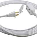 Prime Wire & Cable EC660615 15-Foot 16/2 SPT-2 3-Outlet Cord, White