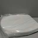 LUXE TS1008R Round Comfort Fit Toilet Seat with Slow Close, Quick Release Hinges, and Non-Slip Bumpers (White)
