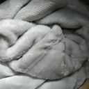 Bedsure GentleSoft Fleece Blanket California King Light Grey - Lightweight Plush Fuzzy Cozy Soft Bed Blankets, 102x96 inches