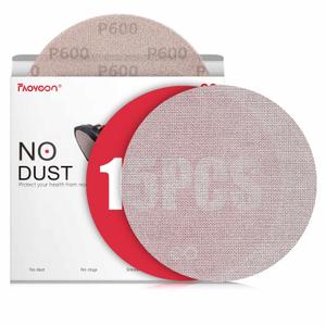 Faoyoon 9 Inch Sanding Disc Drywall Sandpaper, Dust Free Sanding Drywall Sander Pads, 15 Pack 600 Grit