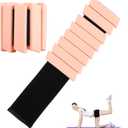 Ankle & Wrist Weights for Women Kids Men - Adjustable Silicone Ankle Weights Set of 2 (1Lb Each), Wearable Arm & Leg Workout Weights Set for Yoga Dance Pilates Cardio Aerobics Walking (Light Pink)