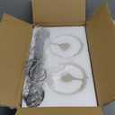 SILAMPDI Bathroom Lighting Fixtures Over Mirror Brushed Nickel, Modern 2-Light Vanity Lights Fixtures, Wall Sconces Light for Bedroom, Hallway, Milky White Glass Shades, E26 Base, Bulbs Not Included