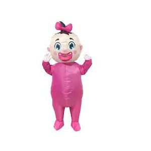 96 Inch Giant Inflatable Baby Costume, Blow Up Baby Costumes for Adults Costume Gender Reveal, Halloween Costume Kids Shower Party Cosplay Party