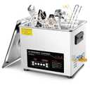 Ultrasonic Cleaner 10L Dual-Frequency Professional Digital Stainless Steel Cleaning Machine with Heater Timer for Denture, Coins, Small Metal Parts, Circuit Board, Lab Tools, etc
