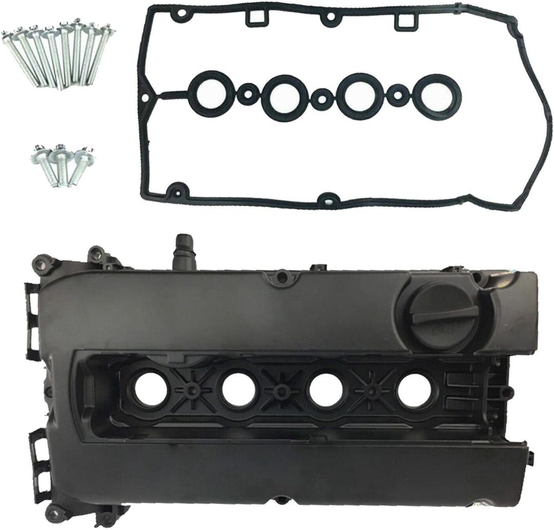 GELUOXI Engine Valve Cover with Gasket & Cap Replacement for Chevy Cruze 2010-2016 Aveo/Aveo5 2009-2011 Sonic Pontiac G3 Saturn Astra 1.8 1.6L 55564395 55558673