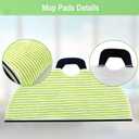 8 Pack RV2610WA Vacuum Mop Replacement Pads for Shark RV2610WA AV2610WA RV2620WD AV2620WD RV2610WD RV2610WD RV2610WFUS RV2410WD AI Ultra 2- in-1 Robot Vacuum Cleaner
