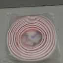 White Rubber Weather Stripping Door Seal Strip, D Shape Door Weather Seal Strip, Self-Adhesive Soundproofing Frame Insulation Tape for Doors Frame/Window Seal,Blocks Cold Drafts Noise (50 Feet)