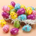 Mr. Pen- Printed Plastic Easter Eggs, 3 Inch, 30 Pack, Bulk Fillable Eggs for Easter Hunt Decor, Party Favor, Basket Stuffers, Classroom Prize, Supplies, Adult & Kid Party Toys for Gift