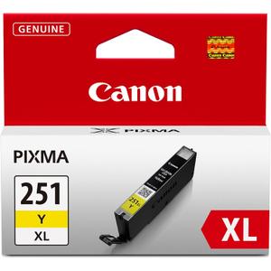 Canon CLI-251XL Genuine Yellow Ink Tank, Compatible with MG6320, IP7220 & MG5420, MX922, MG5520, MG6420, MG7120, iX6820, iP8720, MG7520, MG6620, and MG5620 Printers