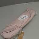 BAGSMART Travel Makeup Bag for Women, Portable Fold-down Cosmetic Case, Puffy Padded Make Up Organizer Pouch, Water-resistant Toiletry Bag for Toiletries, Brushes (Baby Pink)