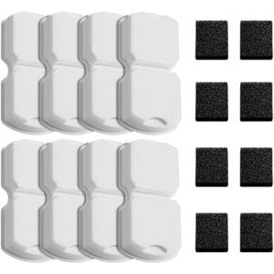Cat Fountain Filters Replacement: 16 Pet Water Fountain Filter - 4 Months Set of Replacement Filters for ATMZIQXR Cat Water Fountains S18 - Contains 8 Carbon Filter + 8 Sponges Filter