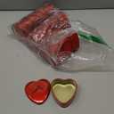 Moxweyeni 12 Pieces Valentine‘s Day Heart Shaped Metal Tins Box with Lids Valentine‘s Day Candy Boxes Cookie Biscuits Jar Empty Tin Box for Candies Treasures Cookies Kitchen Wedding Parties(Red)