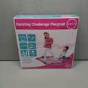 SUNLIN Dance Mat - Rhythm Step Play Mat - Dance Game Toy Pad with LED Lights, Gift for Kids Girls 3-12, Adjustable Volume, Built-in Music, 3 Challenge Levels (Pink)