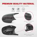 Mirror Cover Caps for E90 LCI- Durable Quality Carbon Fiber Pattern, Compatible with 3 series E90 E91 E92 E93 (2008-2011) - Upgrade Your Ride Now
