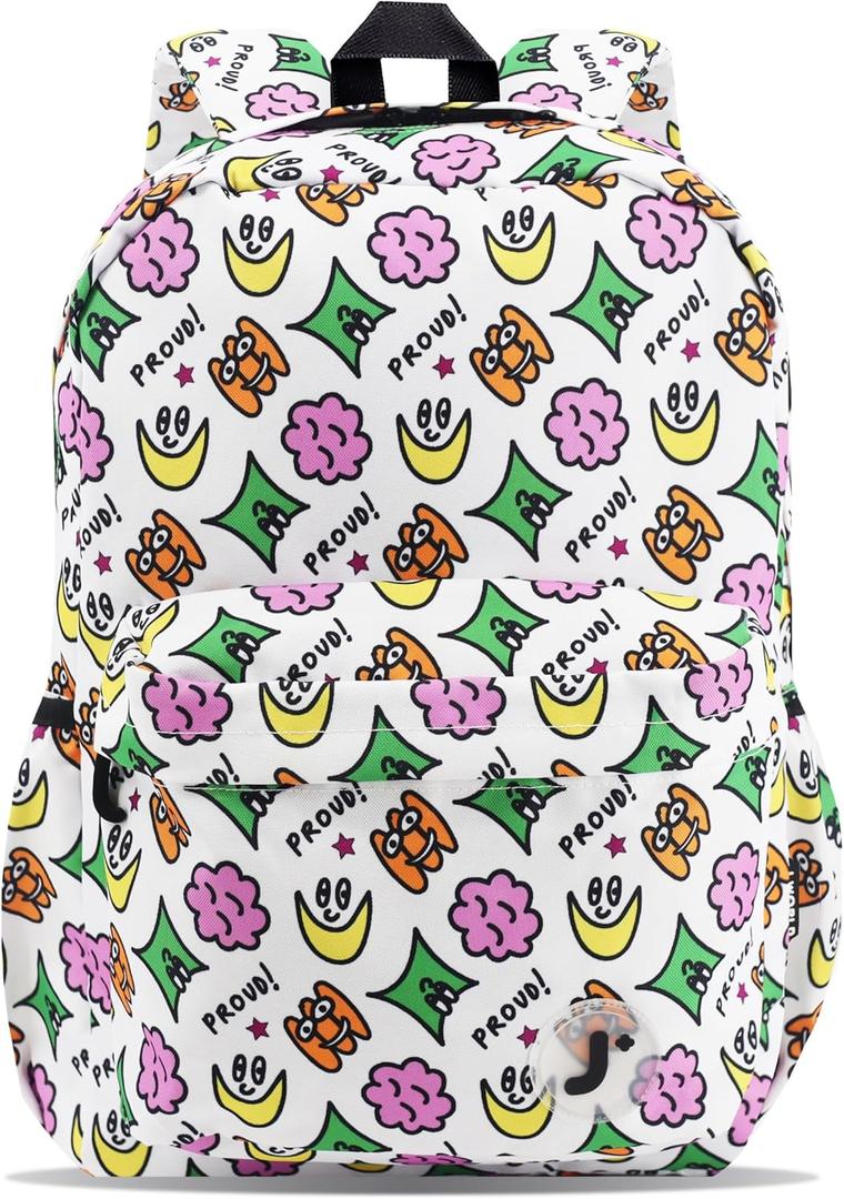 J World New York Unisex Kid's Oz School Backpack for Girls Boys. Cute Bookbag, Proud, One Size