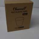 9 oz Clear Plastic Cups, 300 Pack Disposable Fancy Cup for Wedding, Cocktail Cups 9 Ounce, Bulk Clear Plastic Tumblers for Iced Coffee, Cold Beverage (Clear-9oz-300)