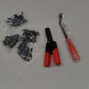 GOOACC 82Pcs Plastic Rivet Gun Set with Fastener Remover Pop Rivet Assortment - for All Plastic Rivets Safe Metal or Plastic Clips Removal for Installing and Removing Car Door Upholstery