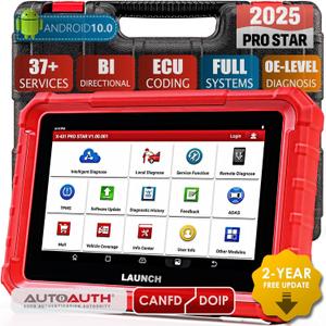 LAUNCH X431 PRO Star [2025 Lastest Version] Bi-Directional Diagnostic Scanner, 37+ Services, ECU Coding, Full System OBD2 Scan Tool with CANFD, DoIP, FCA AutoAuth, Quick Guided, 2 Years Free Update