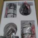 Emliviar Farmhouse Outdoor Wall Sconces, 2 Pack Vintage Exterior Light Fixtures with Nautical Metal Cage and Tempered Glass, Oil Rubbed Bronze Finish, GE255B-2PK ORB (9.4 Inch - 2 Pack)