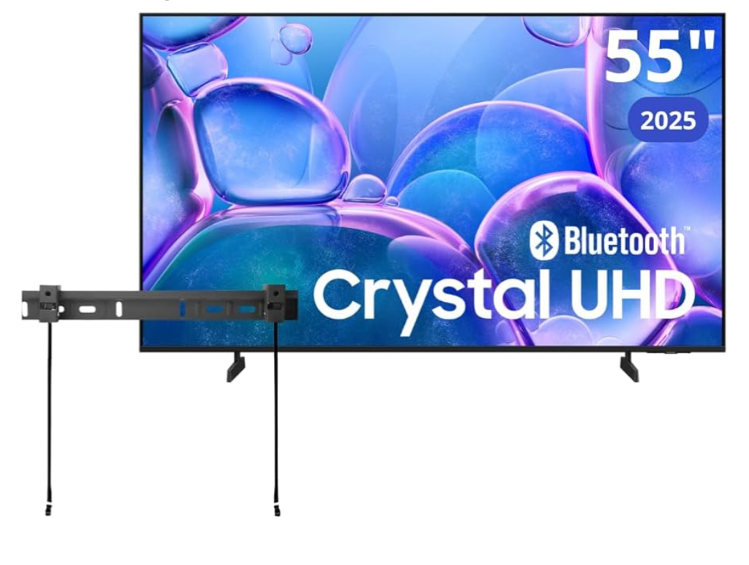 Samsung 55" Class Crystal UHD U7900F (2025) 4K Smart TV HDR 10+ Motion Xcelerator Bluetooth Bixby, Alexa, Google Assistant with Wall Mount