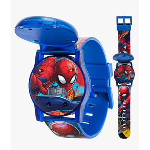 Marvel Spider-Man Kids Watches – Digital Display, Interactive Features, Adjustable Strap, Vibrant Spider-Man Graphics, Durable for Active Kids