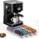 Clear Acrylic Coffee Pod Drawer for Nespresso Vertuo 40 Pod Double Sided Pull Out Organizer
