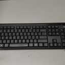 Amazon Basics 2.4GHz Wireless Keyboard and Mouse Combo Set, Quiet and Compact US Layout, Plug and Play, Unifying USB Receiver, Black
