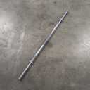 5-Foot Threaded Chrome Barbell Bar – 1-Inch Standard Straight Bar for Weightlifting & Strength Training