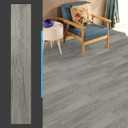 Art3d Peel and Stick Floor Tile Vinyl Wood Plank 36-Pack 54 Sq.Ft, Deep Gray, Rigid Surface Hard Core Easy DIY Self-Adhesive Flooring