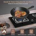 Pre-Seasoned Cast Iron skillets,4 Piece Durable Pots and Pans Set with Handle Covers for Grill, BBQ, Camping Fire, Stovetop, Kitchen and Camping Cookware