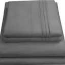 Queen Size Bed Sheets - Breathable Luxury Sheets with Full Elastic & Secure Corner Straps Built In - 1800 Supreme Collection Extra Soft Deep Pocket Bedding Set, Sheet Set, Queen, Gray
