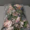 JoyHome 2 Pack Artificial Peony Flower Garland - 6ft Silk Peony Garland Flower Vine Pink Peony Silk Roses Flowers for Wedding Arch Party Table Decor (2, Pink)