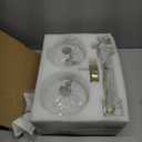 2 Pack 7.2-Inch Globe Pendant Lights, Mid Century Gold Pendant Light Fixtures, Globe Pendant Lights Kitchen Island with Milk Glass Shade Adjustable Hanging Fixture for Dining Room (Bulbs not Included)