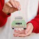 3 x Wedding Gifts for Couples 2025 - Mr and Mrs Gifts, Personalized Wedding Bridal Shower Gift for Bride & Newlyweds - Just Married Wood Hanging Ornament