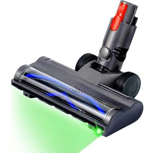 Brush Head Motorhead Attachments for Dyson V7 V8 V10 V11 V15 Cordless Vacuum Cleaners, Hardwood Floor Roller Replacement Accessories Parts with Dust Detect Green Light